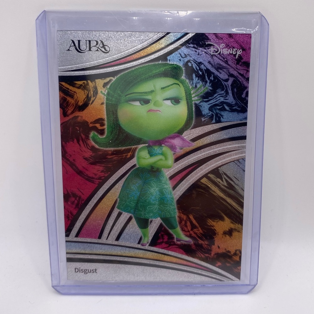 Disney Pixar Disgust Aura Card with protective plastic sleeve